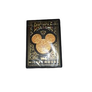 Disney Mickey Mouse Playing Cards - Black and Gold